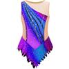Freebily Body Ginnastica Ritmica Bambina Balletto Leotards Strass Body Danza Classica Ballerina Vestito da Pattinaggio Artistico Senza Maniche Bodysuit da Spettacolo