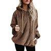 Cocila Cotone Outwear Zipper Sweatshirt Cappotto Hooded Wool Hood Pockets Women Winter Coat Women's Jackets & Coats Cammina Non Correre Giubbotto Sci Donna Black Friday