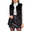 HEEKPEK Gilet Donna in Pelliccia Sintetica Cappotto Senza Maniche Invernale | Giubbino Senza Maniche Elegante, Gilet Soffice Donna Caldo Morbido Peloso, Autunno Smanicato con Tasches