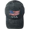 Kangqifen Berretto da baseball da uomo e da donna, con bandiera americana, con aquila, con chiusura in velcro
