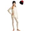 Merino.tech Intimo Termico Lana Merino Bambino - Medio Completo Maglia Termica Lana Merino e Pantaloni Bambina e Ragazzo