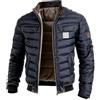 RTHLEQIEE Giubbotto Bomber Uomo Vintage Trapuntato Imbottito Cotone Nylon Inverno Zip | Collo alto, cerniera zip, polsini e orlo a costine for l'uso quotidiano al freddo.