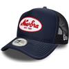 New Era Trucker cap A-Frame - Cappello Estivo in Rete con Logo Applicato sul Davanti - Cappello Snapback alla Moda per Uomo e Donna - Regolabile - Vari Colori