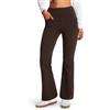 Comallan Thermo Flare Leggings Inverno Impermeabili Alto Vita Caldo Peluche Pantalone