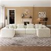 Novilla Divano Angolare 360 cm 6 Posti Modulare Componibile in Velluto | Molle insacchettate Smarts Coil®, Senza Montaggio, Velluto a Coste, 10 Cuscini Decorativi, Confezionato Sottovuoto