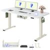 FLEXISPOT Scrivania Regolabile in Altezza, Doppio Motore, Scrivania Ergonomica da Ufficio con Piano Unico da 25 mm 160x80 cm, Gestione Cavi, Funzione Memory e Display Altezza