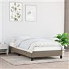 DJEKA Giroletto, Letto Matrimoniale, Struttura Letto Singolo, Giroletto Matrimoniale, Letto Una Piazza, Bed Frame, Grigio Tortora 80x200 cm in Tessuto