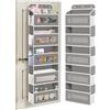 KYEVIS Over The door Organizzatore Storage, 5 Mensole con 10 Borse Reticolate, Appeso alla door - Ideale per Nuovi Nati, Cuna e Accessori per Bebè di Giorno (Grigio Leggero)