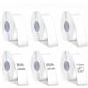 LYNROW Nastro termico per etichette 12 x 22 mm, 1800 etichette, rotolo di | Compatibile con etichettatrice D101 D110 N12 S001 X1, 6 rotoli di nastro adesivo impermeabile