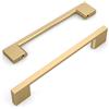 Amerdeco UK0022 - 6 maniglie per mobili, colore bronzo champagne, distanza tra i fori di 160 mm, in lega di zinco per cassetti e armadi, per mobili da cucina e armadi