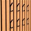 Vleugel Appendiabiti Senza Forare per Pannelli Acustici - Gancio Doppio Metallo Nero Opaco - Si Aggancia tra Doghe in Legno - Per Akupanel & Parete Lamellare 8 Pezzi