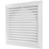 Vent Systems - Canalina da 150 mm - Griglia di ventilazione per l'aria esterna - Copertura di sfiato per l'asciugatore esterno - Sfiato tiene fuori insetti, uccelli e roditori - Bianco