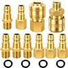 flintronic 10Pezzi 1/4BSP Raccordi Aria Compressa, Compressori per Linea, Rapido per innesto aria e connettori Maschio