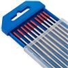 TEN-HIGH Saldatura TIG Elettrodi di tungsteno con 2% WT20 (rosso) 2,4 mm x 175 mm 10 pezzi per confezione