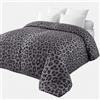 Corredocasa Trapunta Invernale 300gr Disponibile Fantasie Zebrato e Leopardato (Grigio Leopardato, Matrimoniale)