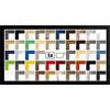 1a Bilderrahmen Multicolore Deluxe - Cornice portafoto per poster, 40 x 90 cm, in vetro sintetico trasparente, colore: nero