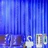 Clearhill Ghirlanda Tenda 3x3, 300 LED blu, 8 modalità, luce incantata con telecomando e timer, USB, impermeabile, per interni/esterni, camera, matrimonio, festa