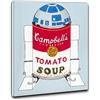 Niik Quadro + Telaio (BB) R2D2 Campbell's soup can di NerdArt 60x46x1,7cm stampa su tela star wars pop art andy warhol