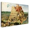 Printed Paintings Stampa su tela (120x80cm): Peter Bruegel der Ältere - La Torre di Babele