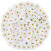 Uxney 100 margherite finte bianche decorative in tessuto 4 cm, fiori finti per bomboniere, lavoretti creativi, decorazione torte, matrimonio, regali