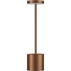AntDau71® - Lampada da Tavolo Touch, Ricaricabile, Senza fili, dimmerabile, Colore Rame, con 3 intensità di luce - CW899
