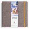 Fuumuui Sketchbook Acquerello 21x21 cm - 100% Cotone, 30 Fogli, 300 g/m², Bianco | Pressato a Freddo, Senza Acidi, Watercolor Sketchbook con Copertina Rigida, Ideale per Urban Sketching | Carta acquerello
