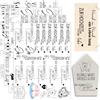 Hongma Rub On - Adesivi per matrimonio, formato A5, 19 x 14 cm, 4 frasi per Raysin per mobili Keraflott, vetro, legno, decorazione fai da te, rubon