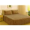 Corredocasa Completo Letto Matrimoniale in Morbida Flanella e Trapunta Invernale 300gr Disponibile Fantasie Zebrato e Leopardato (Leopardato, Completo Letto Matrimoniale)