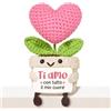 Giftasy Regalo Fidanzata, Regalo Anniversario per Lei - Cuore Fiori all'Uncinetto | Ti Amo, Regalo Anniversario Matrimonio, Regali Amore Compleanno Fidanzamento, Natale, San Valentino
