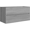 vidaXL Mobile Sottolavabo Grigio Sonoma 90x38,5x45cm Legno Multistrato