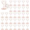 MisFun 30 Pezzi Segnaposto Matrimonio, Porta Foto, Titolari di Carta Numero di Tabella, Memo Clip, Portafoto Supporto, per Ristoranti, Foto, Riunioni di Feste, Matrimonio, Compleanno(Cuore Oro Rosa)