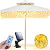 GORPENT Luci Solari per Ombrellone 104 LED, Illuminazione per Ombrellone da Esterno con Telecomando, 8 Modalità di Illuminazione, IP65 Impermeabile, Catena Luminosa per Ombrelloni da Giardino, Terrazza
