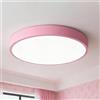 HBBursts Plafoniera LED Colorata Minimalista, Lampada Da Soffitto In Stile Moderno, 3 Temperature Di Colore, For Camera Letto, Bagno, Sala Pranzo, Soggiorno(Pink,30cm/12in)