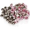 Cyrank 50 Set Strass Rivetti Borchie, Strass Pelletteria 8mm Rivetti Rapidi Borchie Bottoni Rivetti Punte per Abbigliamento, Borsa, Borse, Scarpe, Artigianato in Pelle(Rosa)