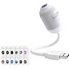 Generic Proiettore olografico notturno HD Smart 5D, lampada a stelle HD 2 in 1 Plug and Play, mini proiettore portatile USB a 360° con immagini della galassia per la camera da letto，12 filmati