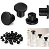 PDKKFF 12 Tappi in Gomma 13mm, Tappi in Silicone per Fori Rotondi 12-13mm | Tappo in Siliconica Impermeabili Nero, Silicone Gomma Fori Tappo, per Mobili, Bottiglie, Tubi, Auto