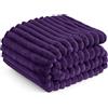 Bedsure coperta pile plaid divano - regalo donna, 150x200 cm, Viola Corona | Regalo di compleanno per donna/mamma/lei: plaid soffice per divano, arredo soggiorno, lavabile in lavatrice, OEKO-TEX.