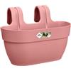 elho vibia campana easy hanger medium fioriera - Dusty Pink | Lungh. 24.1 x Largh. 36 x Alt. 26.5 cm | Adatto per uso esterno