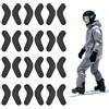 iKALULA 24 cuscinetti per scarponi da sci e snowboard, 9 x 2,5 x 0,3 cm, cuscinetti autoadesivi per il montaggio degli scarponi da sci, morbidi cuscinetti di regolazione per scarponi da sci