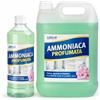 LEMAG SRL Ammoniaca Profumata Multiuso 1 LT Sgrassante Smacchiante per Vetri Superfici e Pavimenti Uso Domestico e Professionale Senza Parabeni No Nichel