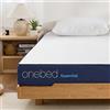 Onebed Materasso 160 x 200 cm, a media rigidità, 20 cm, ergonomico in schiuma fredda a 7 zone, con rivestimento rimovibile e lavabile, materasso arrotolabile H3, certificato Öko-Tex