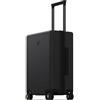 LEVEL8 Valigia Bagaglio a Mano Elegante Micro Diamante Strutturato Design Valigie Trolley Rigido Bagaglio a Mano con 4 Ruote Doppie Girevoli e Lucchetto TSA Integrato 51.5x35x23,36L,Nero