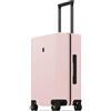LEVEL8 Valigia Bagaglio a Mano Elegante Micro Diamante Strutturato Design Valigie Trolley Rigido Bagaglio a Mano con 4 Ruote Doppie Girevoli e Lucchetto TSA Integrato 54.5x37x23.5CM, 40L, Rosa