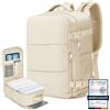 Samfolk Zaino Ryanair 40x20x25 Borsa da Vaggio bagaglio a mano ryanair 12 Tasche zaino sottovuoto viaggio con Borsa Scarpe Separata per Donne e Uomini Bagaglio a mano, 20L (Beige, 40x20x25)