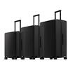 LEVEL8 Set di 3 Valigie Viaggio Elegante Opaco Valigia Bagaglio a Mano Rigido Ultra Leggero Valigie Trolley con Chiusura TSA e Ruote Girevoli(Nero, 40L/65L/105L)