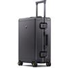 LEVEL8 Valigia Bagaglio a Mano Alluminio Rigido Trolley 20, Elegante Valigia Trolley con Rotelle Girevoli e Lucchetto TSA Integrato, 56cm, 35.5L, Grigio