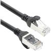 ACT Noir 7 metri TPE S/FTP CONNESSIONE CAT6A ultra-flessibile con connettori RJ45