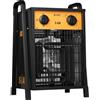 SIAL Ventola di riscaldamento industriale da 5 KW - termoventilatore - riscaldatore elettrico - riscaldamento industriale con 2 livelli di calore - per garage, officine, cantieri - DA5 - nero