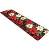 Comart - Tappeto Cucina Austin - Stelle Natale 50x230cm - Lavabile | in Poliestere, Fondo Antiscivolo, Impermeabile, Antimacchia, Lavabile in Lavatrice, Tagliabile su Misura, Made in Italy