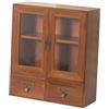 perfk Armadietto portaoggetti Vetrina con cassettiera Organizer da scrivania Armadio espositore in legno per tazze per cosmetici da bagno